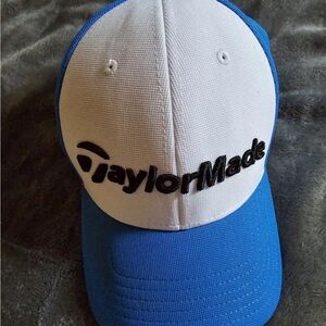 TaylorMade SLDR Golf Sport Hat Cap Speed Blade Adjustable Embroidered Blue White